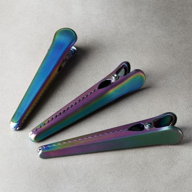 Iridescent Kitchen Clips Set of 3