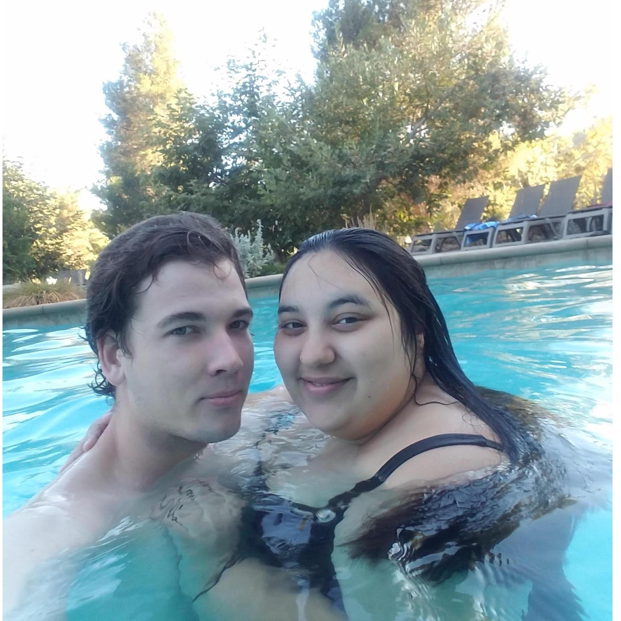 Chilling Pool side