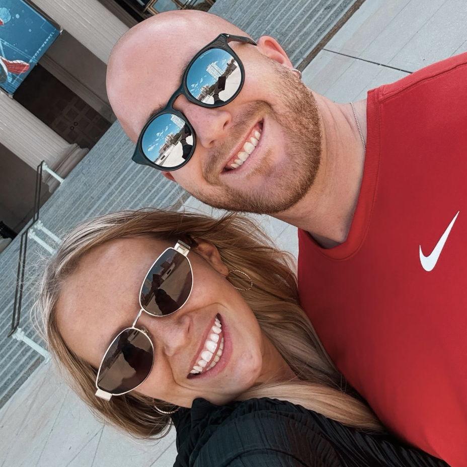 Mackie may or may not have faceplanted right before this photo! We know that's not surprising!
