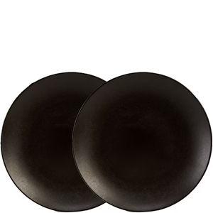 Noble ExcellenceAria Glazed Coupe Salad Plates, Set of 4