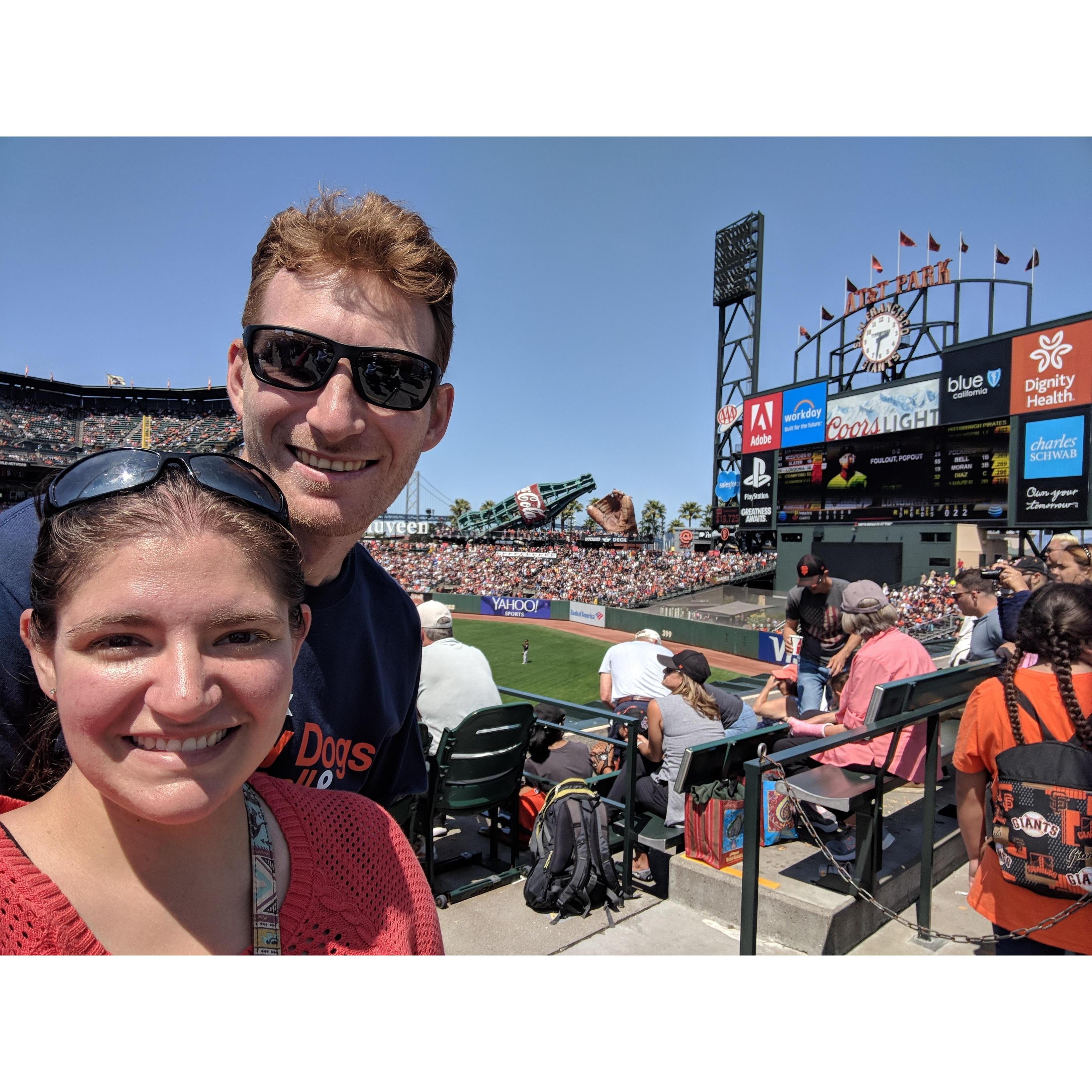 Baseball Game in San Fransisco.