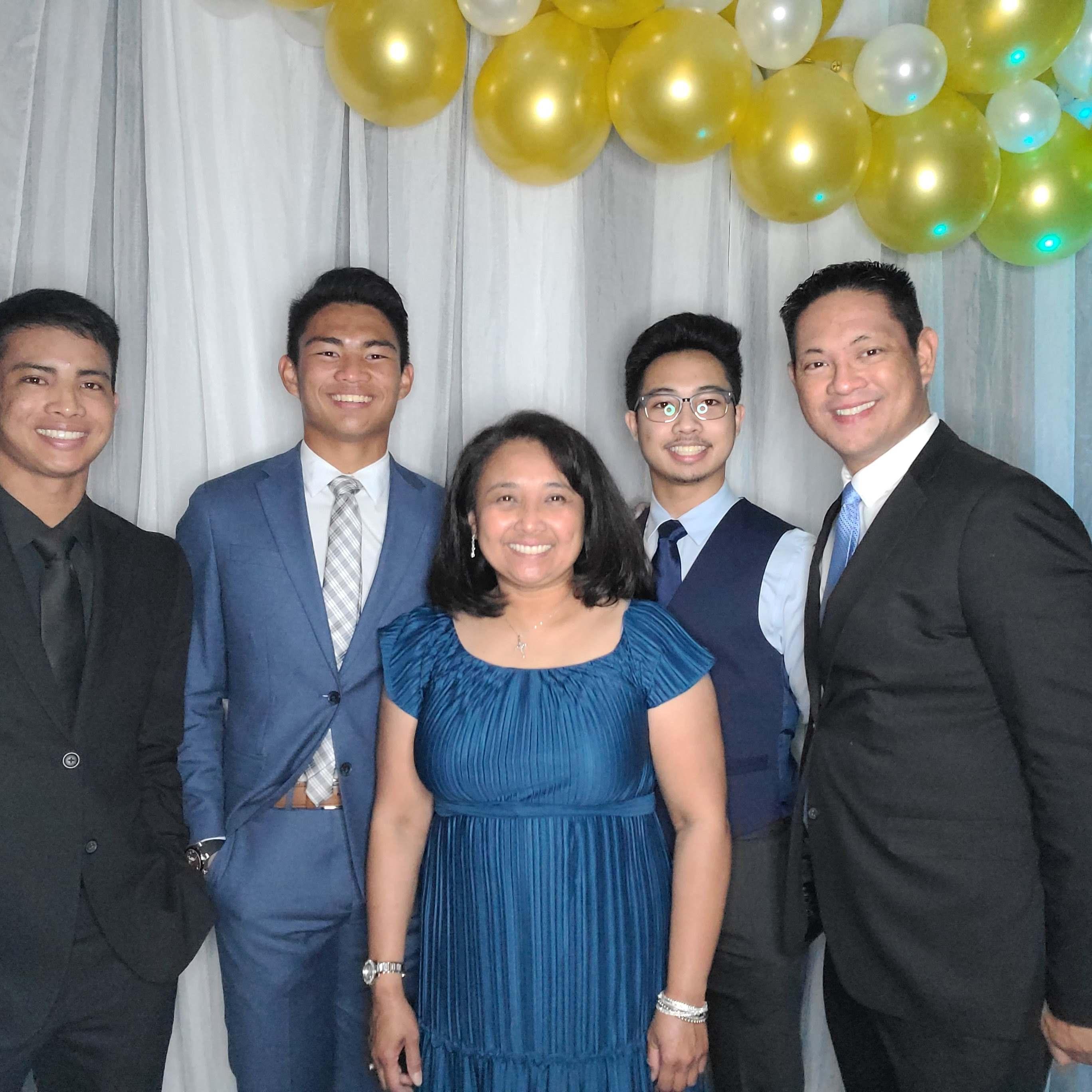 Art Jr., Joy, Christen, Nathan and Jaden Nisperos
