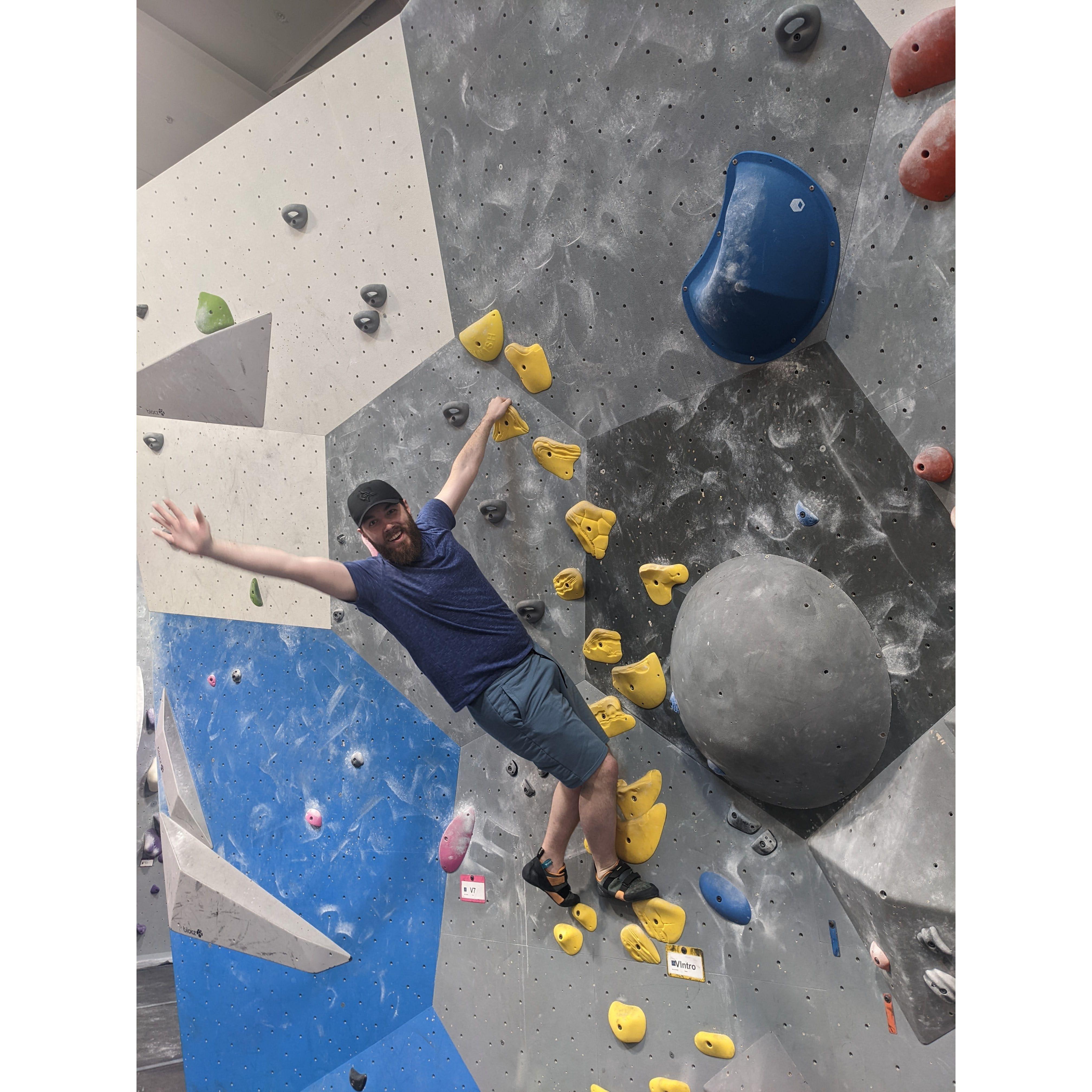 Clay once again showing off his innate strength