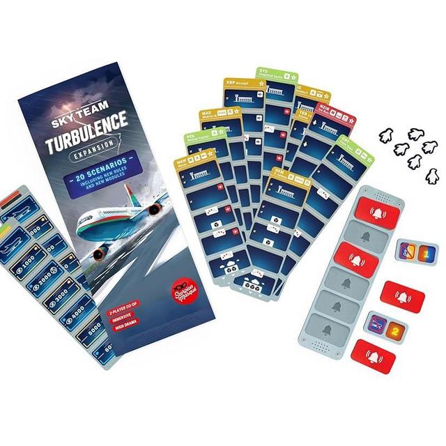 Scorpion Masqué Sky Team Turbulence Expansion | Cooperative Dice Game | Ages 12+ | 2 Players | 20 Minutes