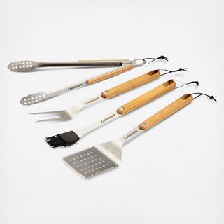 4-Piece Ashwood Grill Tool Set