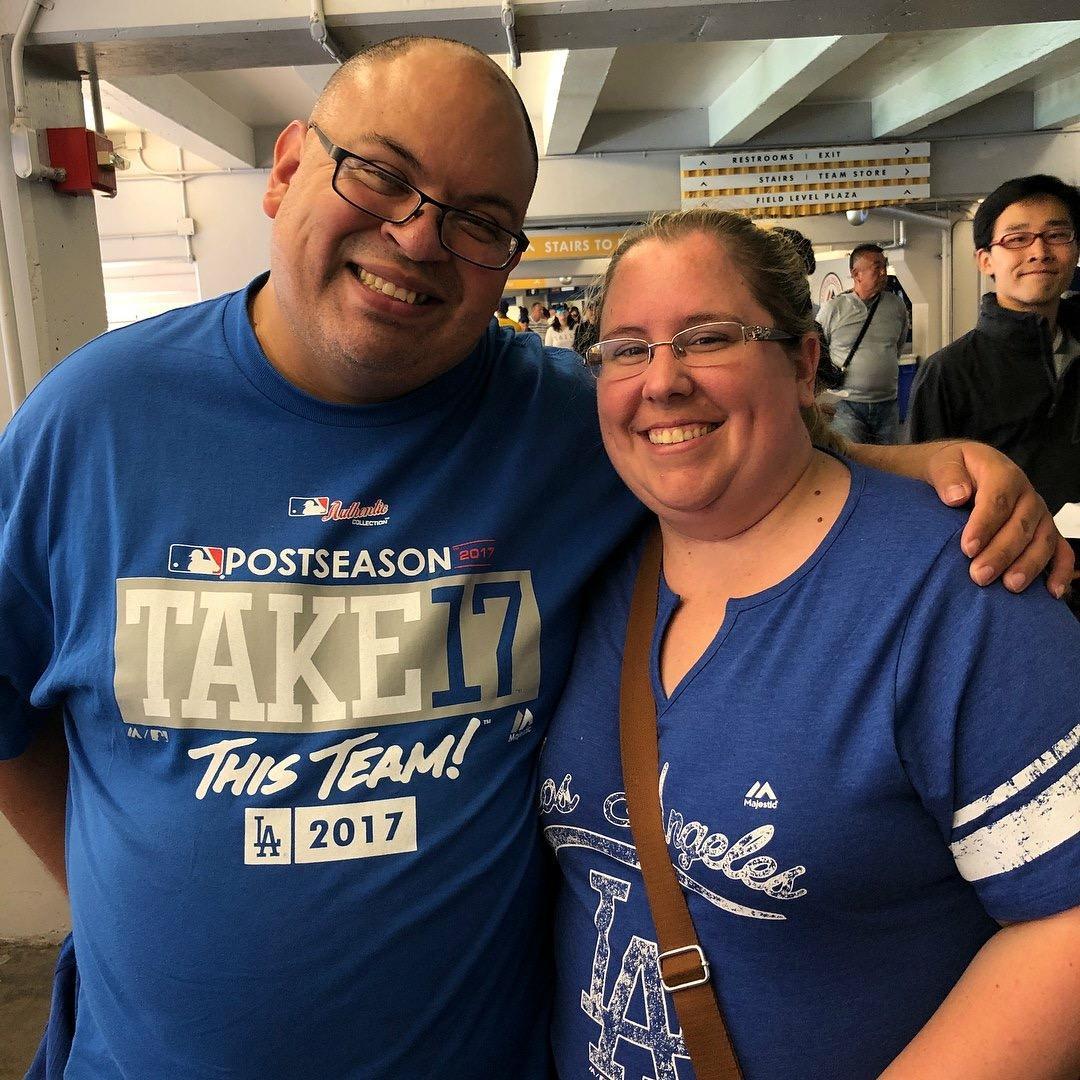 This was our first Dodger game and his first birthday as a couple. The Dodgers kicked butt and we had an amazing time!