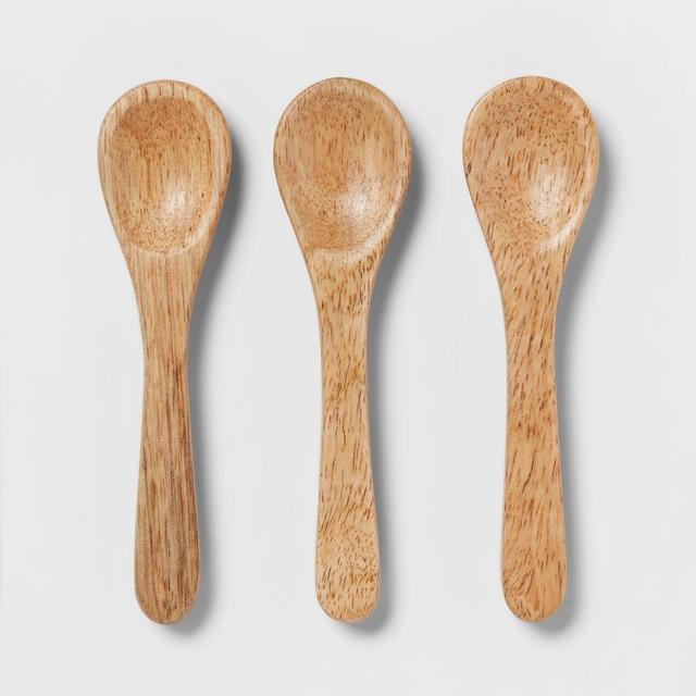 3pk Wood Mini Spoons - Threshold™