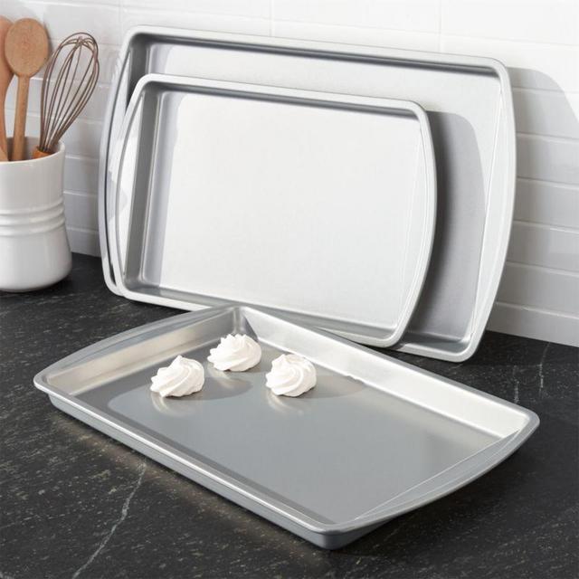 Set of 3 Non-Stick Baking Sheets
