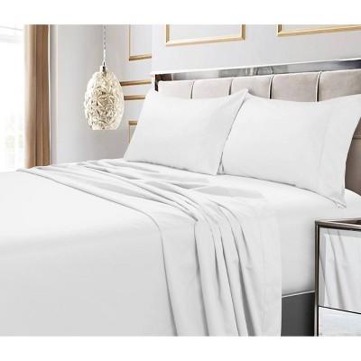 600 Thread Count Cotton 4pc Deep-Pocket Sheet Set - Tribeca Living