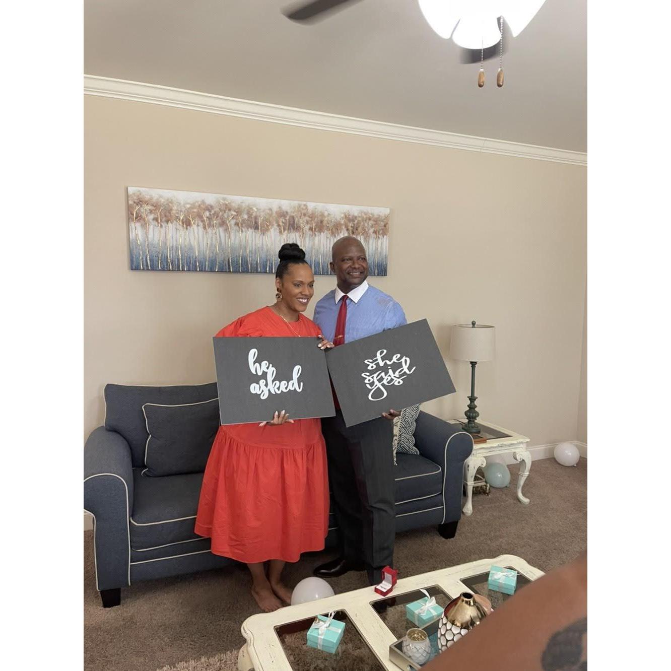 The amazing day that I said YES to forever with my king.  The surprise proposal was EPIC and the easiest yes I've ever said!