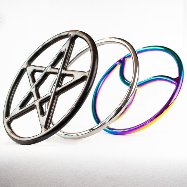 Steel Suspension Rings - 9" - For Rope Bondage, Shibari, and Suspension