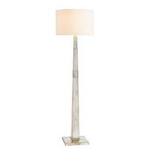 Aurora Floor Lamp w/ Shade, Antique Brass