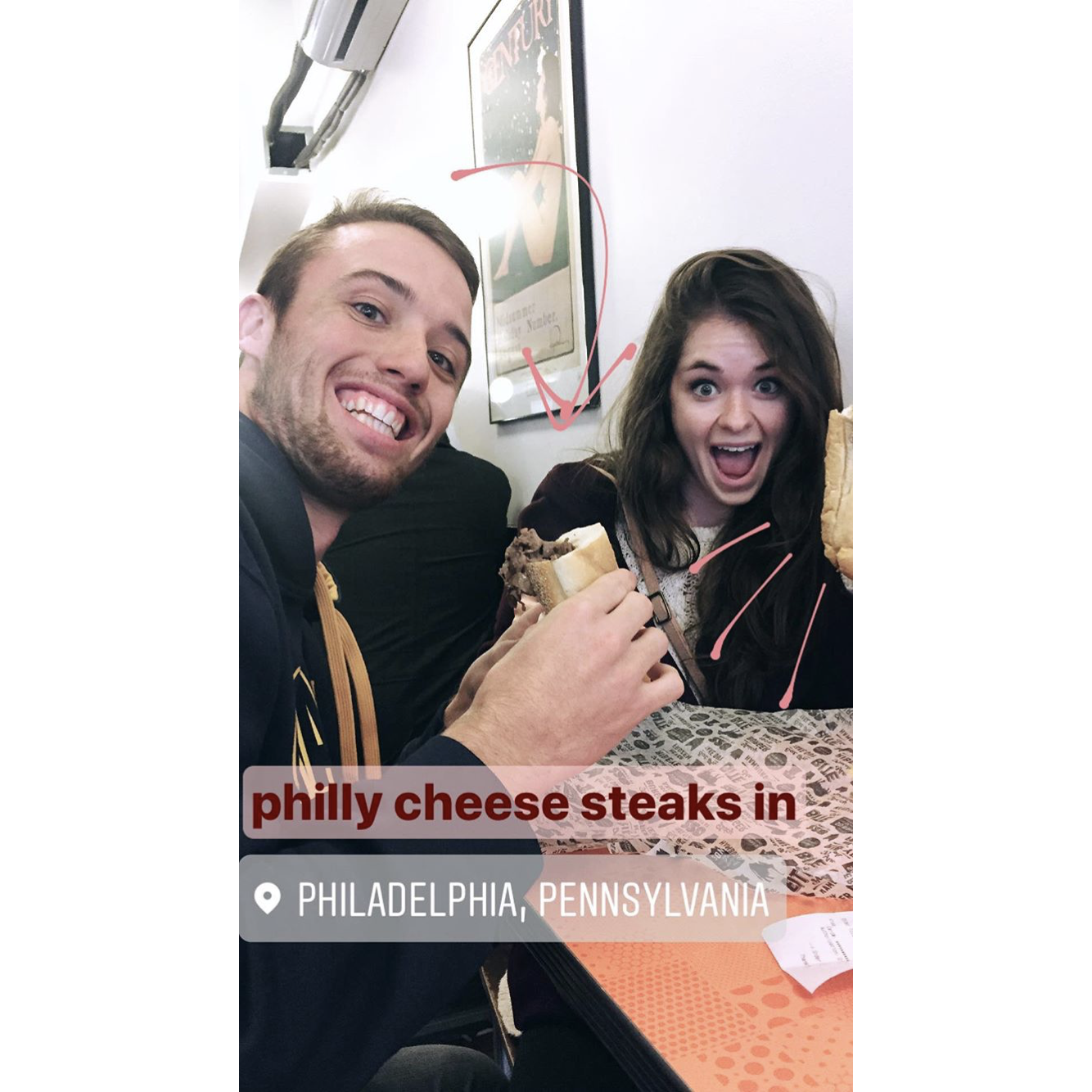 On our road trip to NYC the day before Pearson asked Jill to be his girlfriend :)