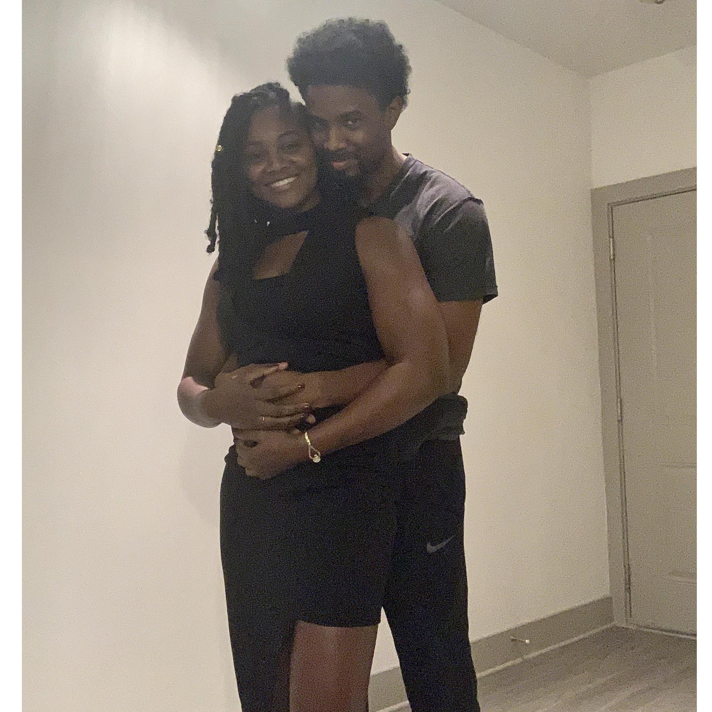 Preparing for a night on the town