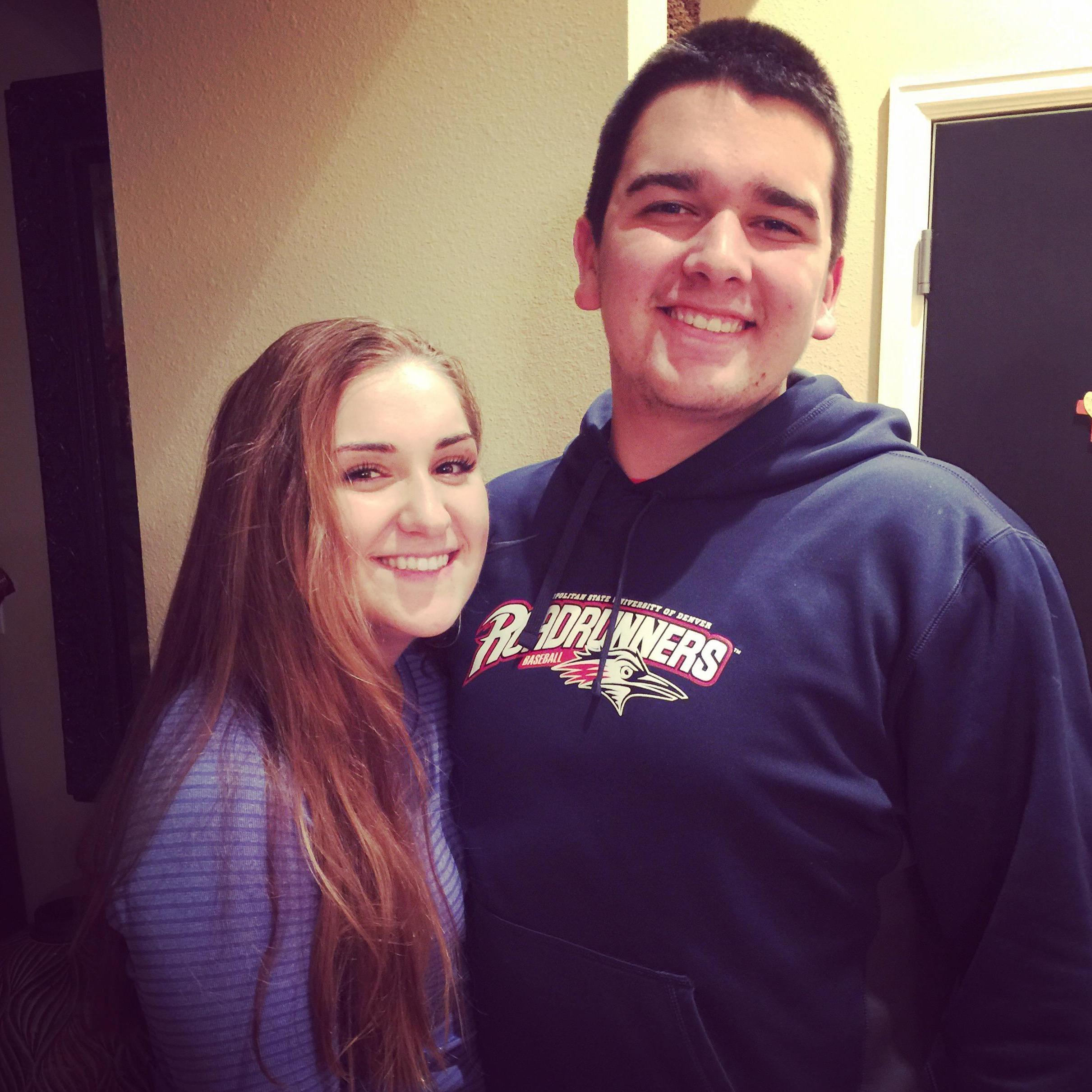 Our first picture together as a couple, Super Bowl Sunday 2016.