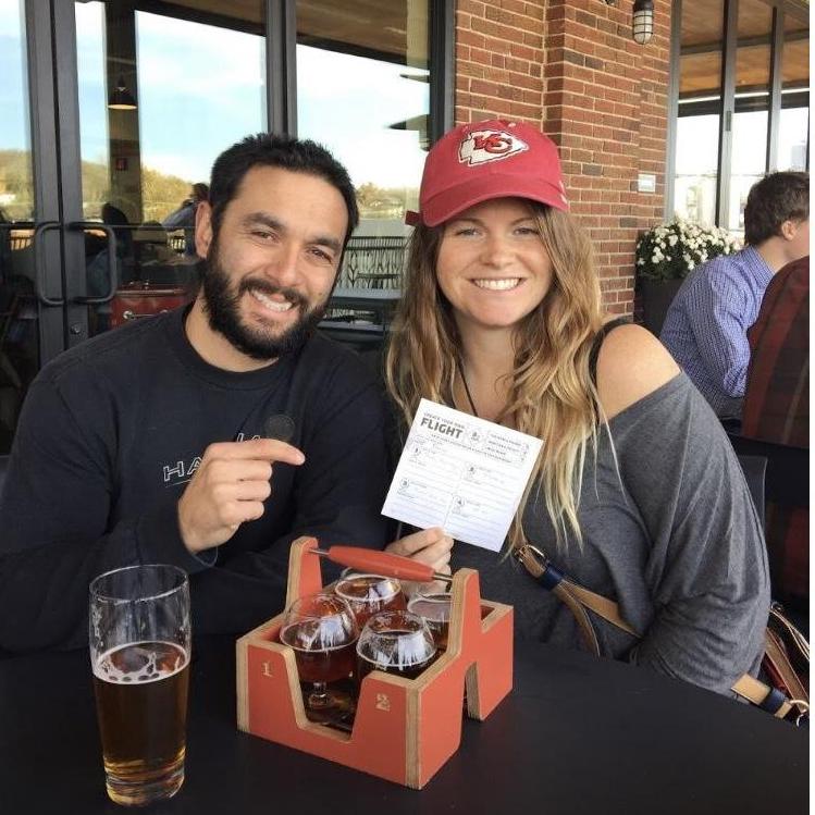 Beer sampling at Boulevard Brewery, in Kansas City