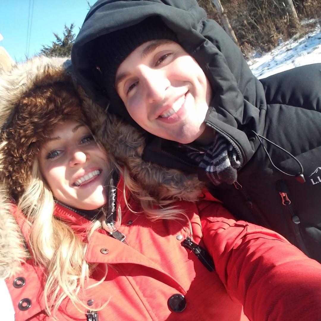 We were brave: long romantic walk...in 20 degrees F! 
❄Our best attempt at "Eskimo"❄