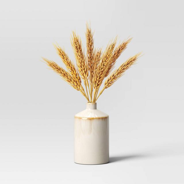 Wheat Arrangement in Ceramic Pot - Threshold™