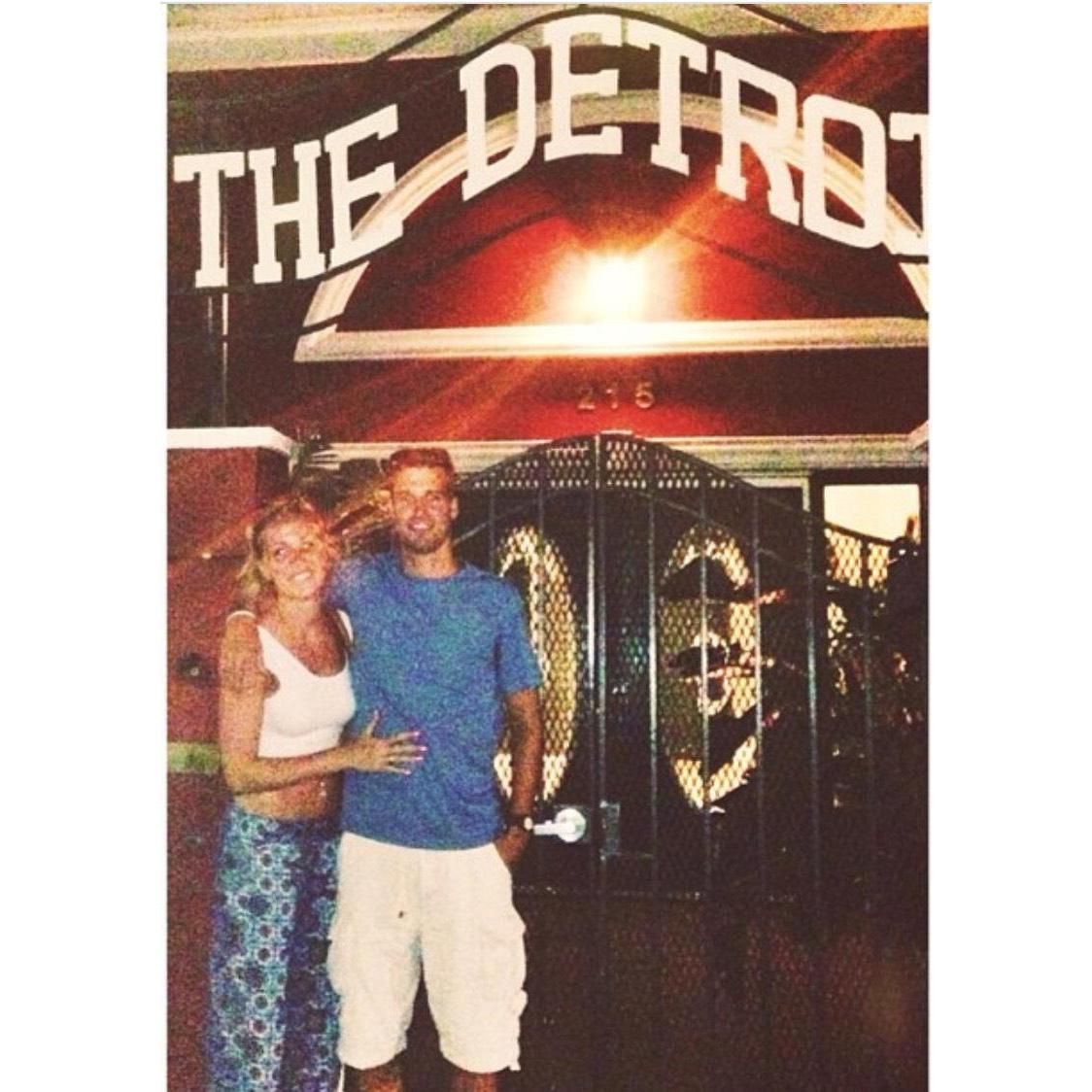 Outside of the bar "The Detroit" in St. Pete's Florida