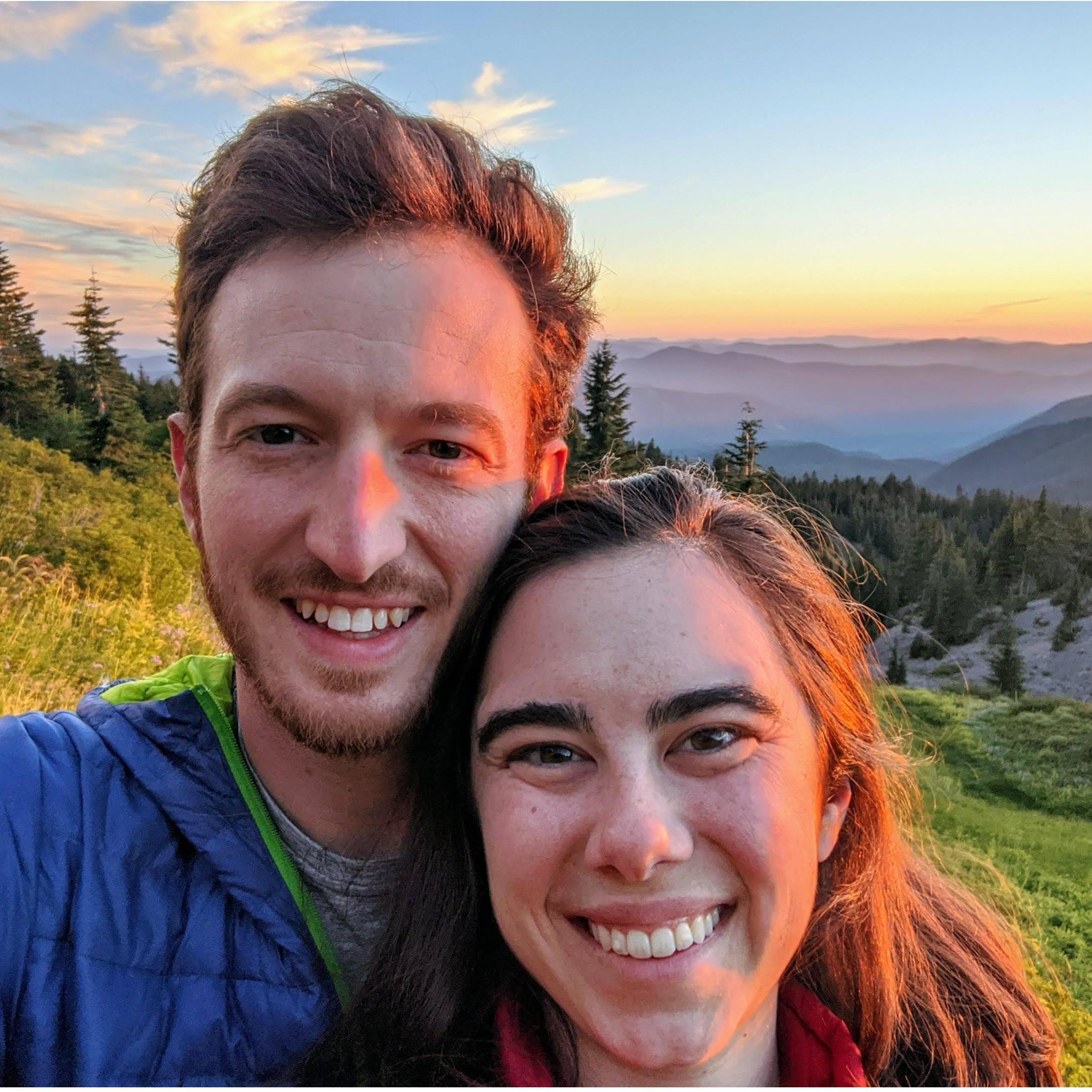 Beautiful sunset on our last night hiking the Timberline trail.