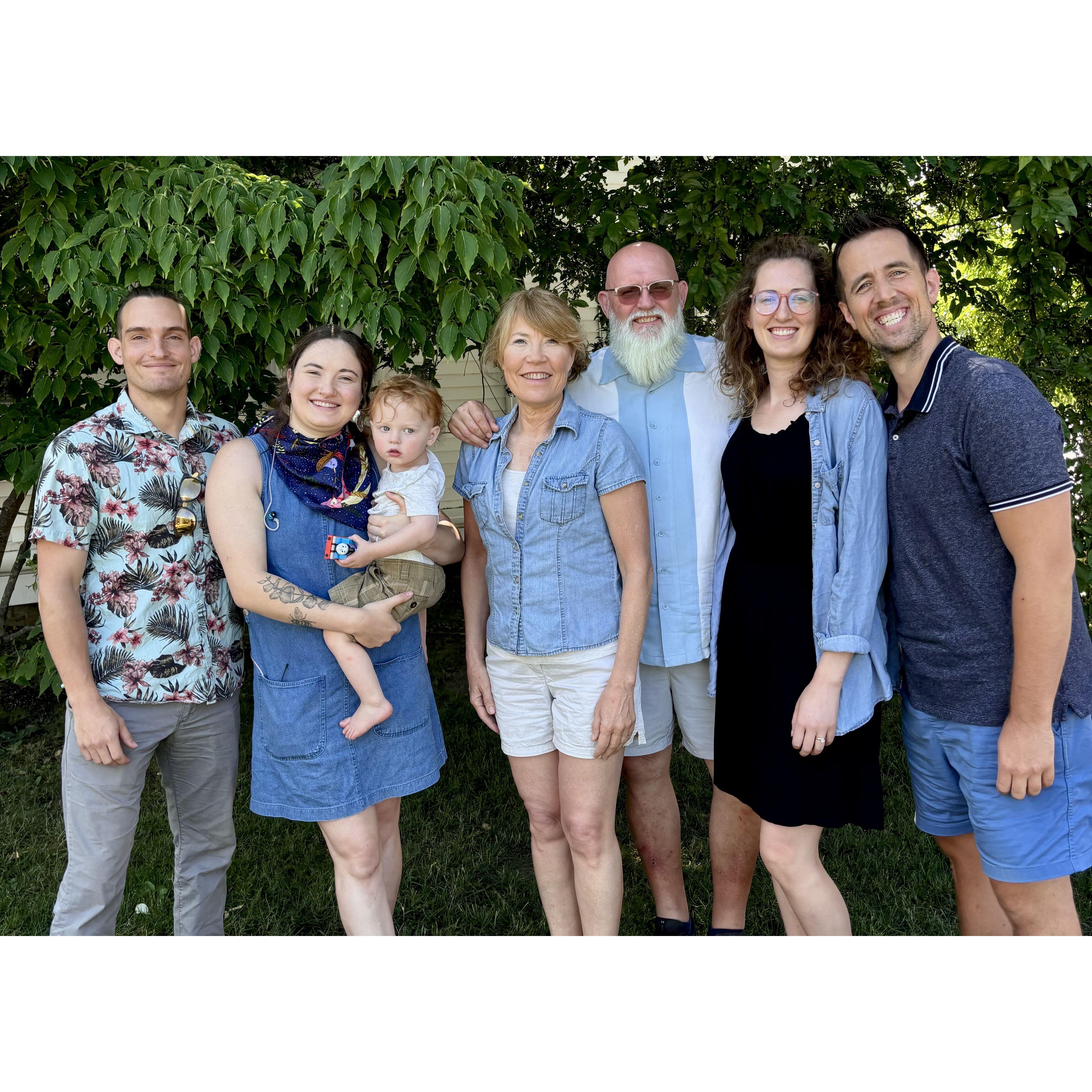 Believe it not, none of the blue was planned.  Lamberton Family.