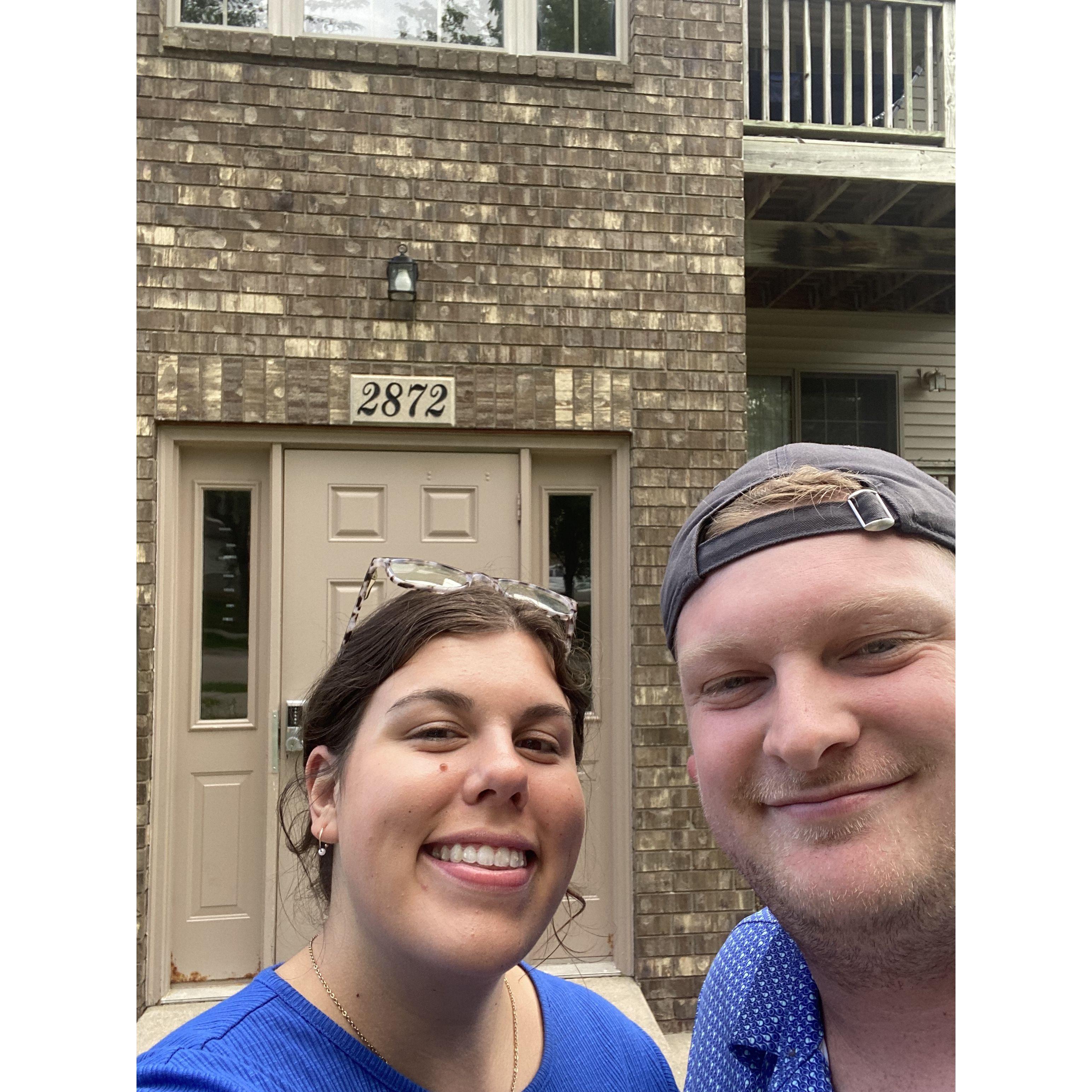 Moving out of our apartment in Coralville, our home for 3 years together!