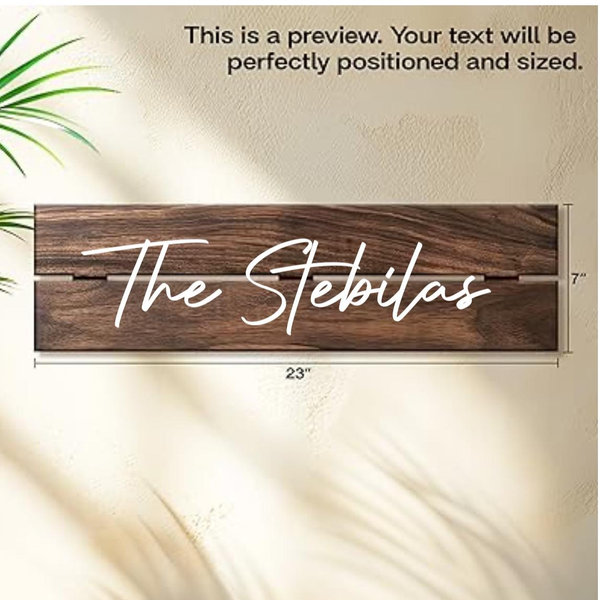 Personalized Custom Solid Wood Name Sign for Home, Office, Nursery, Wedding Gifts, Business Signs