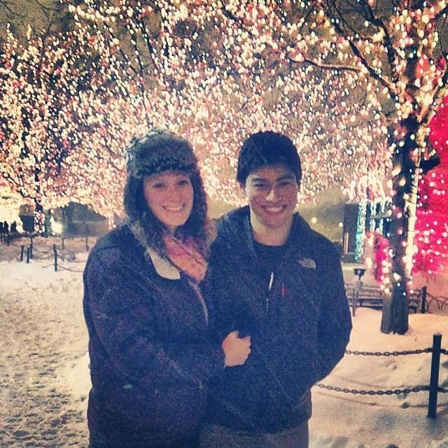 Our first trip to Chicago together. Photo was probably taken with Maddie's Verizon sidekick