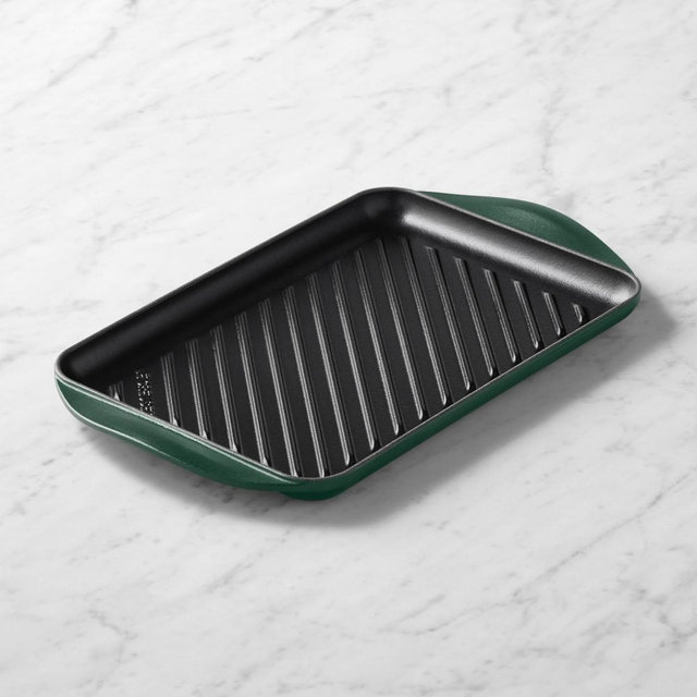 Le Creuset Signature Enameled Cast Iron Skinny Grill, Foret