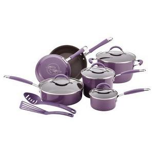 Rachael Ray 12 Piece Cookware Set - Purple