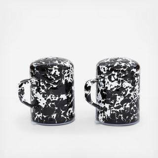 Splatter Enamelware Salt & Pepper Shakers