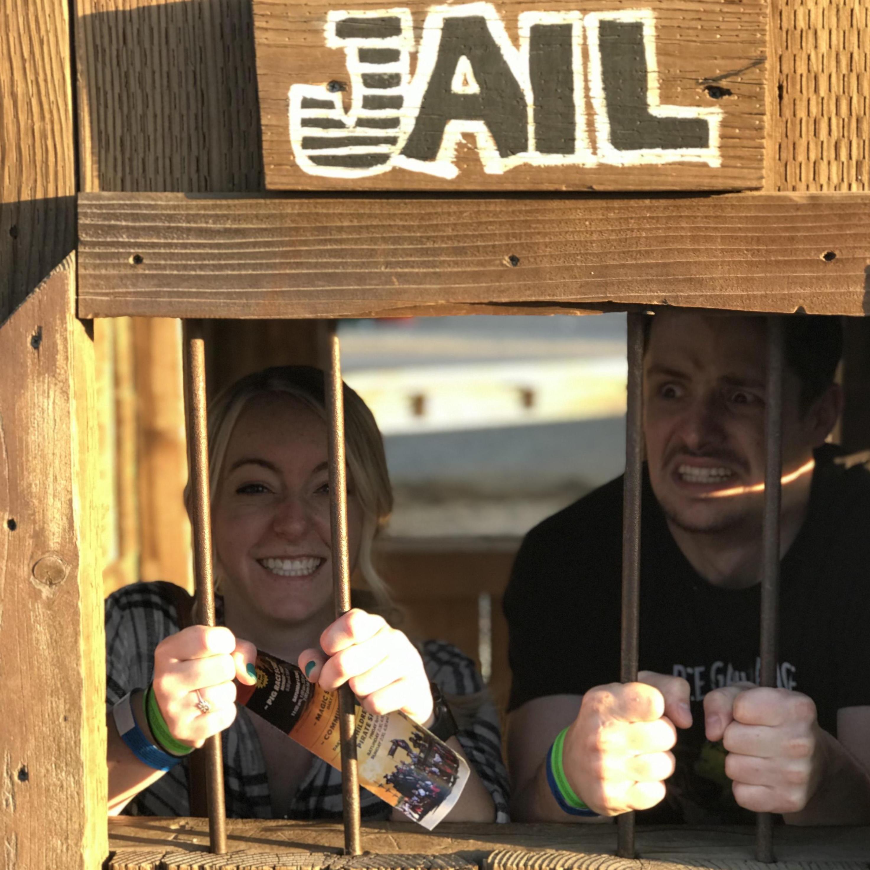 We went to jail for Lonnae's 23rd birthday ;)