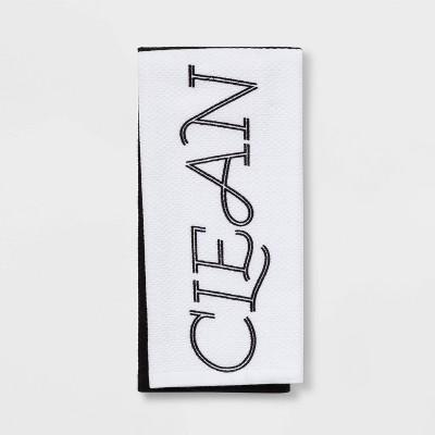 Kitchen Towel Black White - Room Essentials&#8482;