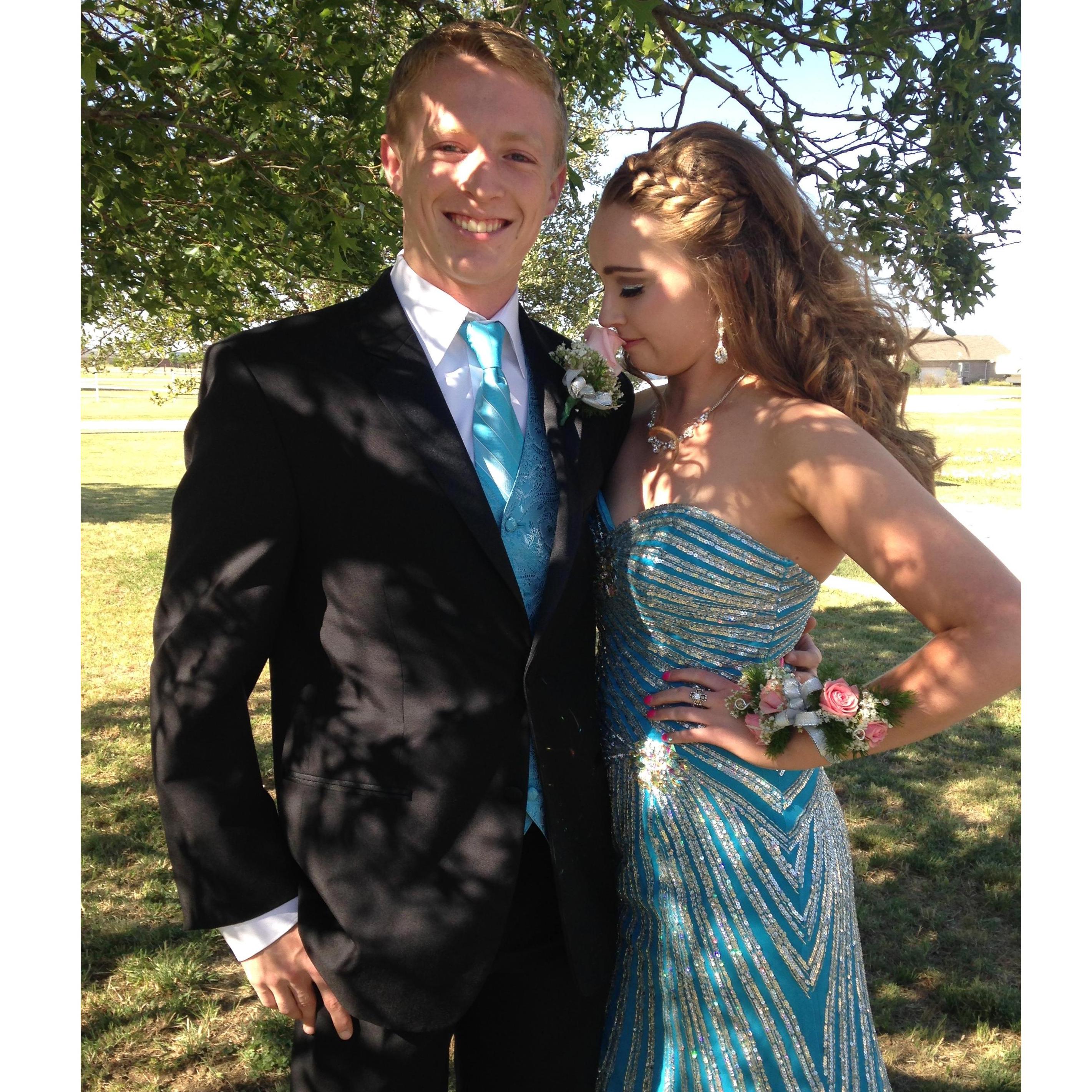 Junior year of prom in 2017.