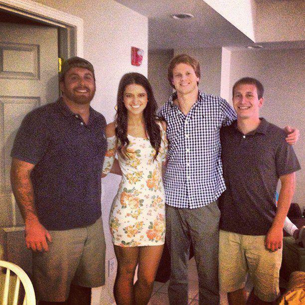 Here's a photo with me and all of Coby's roommates, my junior year of college. Like, how in the world did we not really ever know each other until 6 years later?