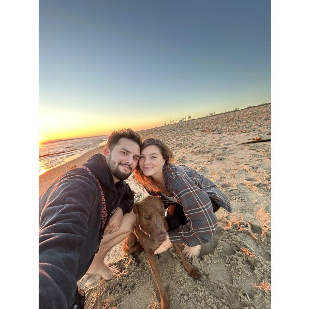 Sunset walks on the beach