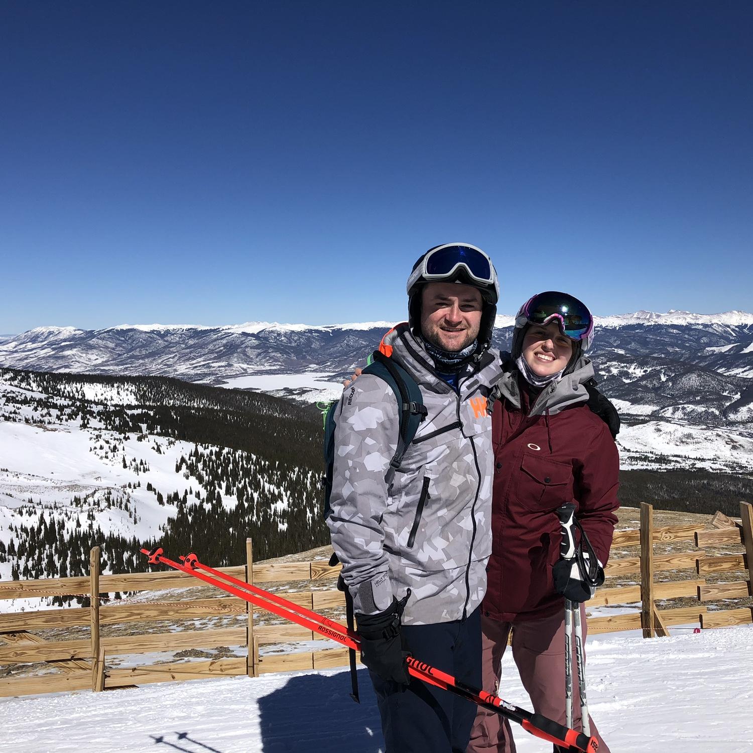 Before Ali was banned from skiing due to her new ACL (she’ll be back after the wedding)