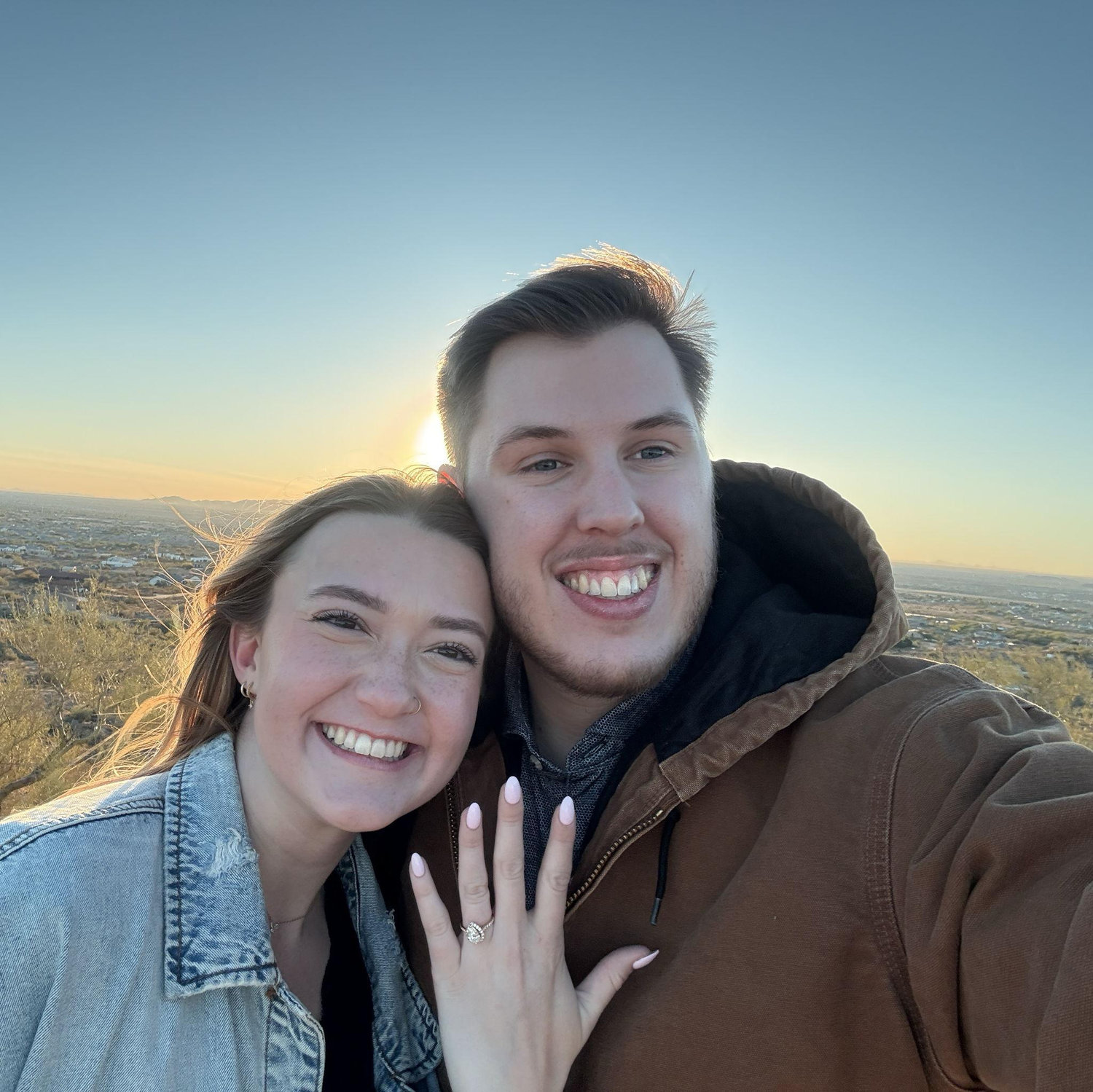 First pic after saying "Yes!"