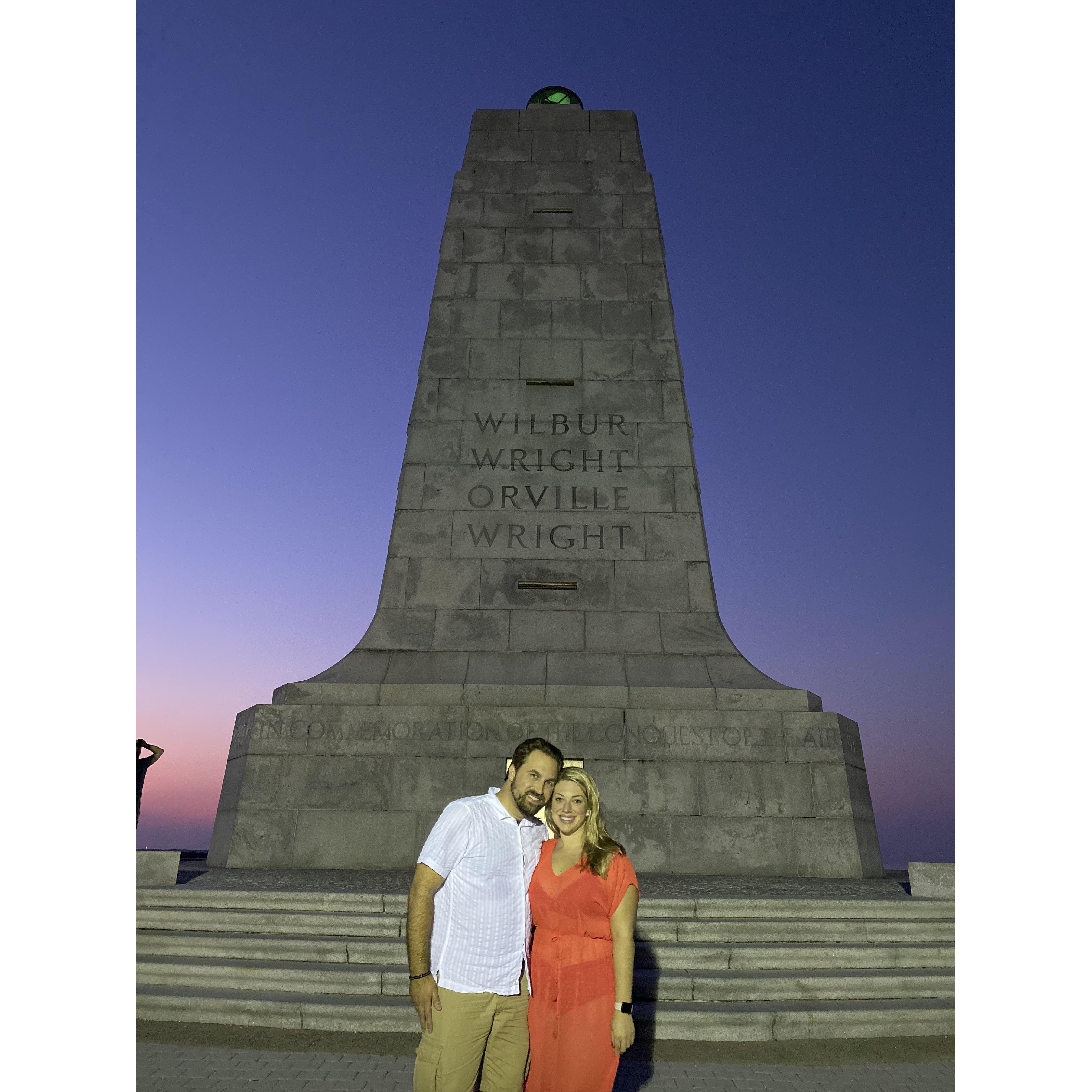 Wright Brothers Monument on the Outer Banks July 3, 2020