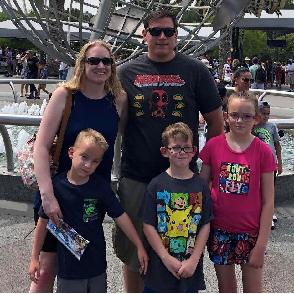 Fun at Universal with the niece and nephews