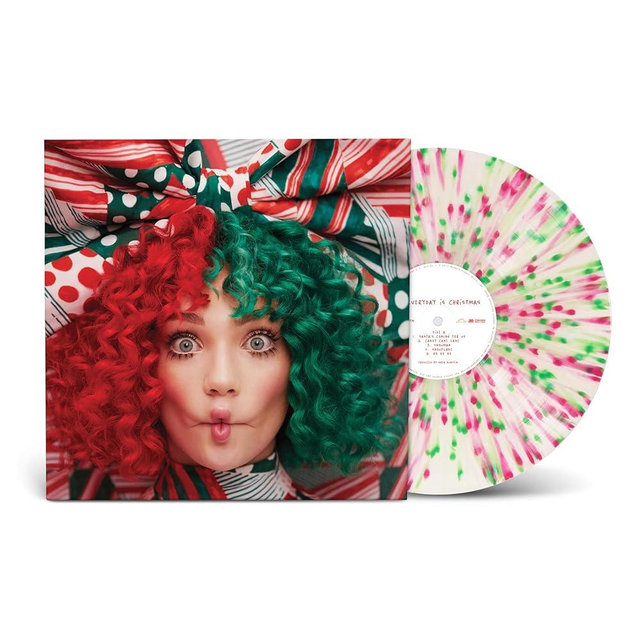Everyday Is Christmas - Peppermint White with Red & Green Splatter