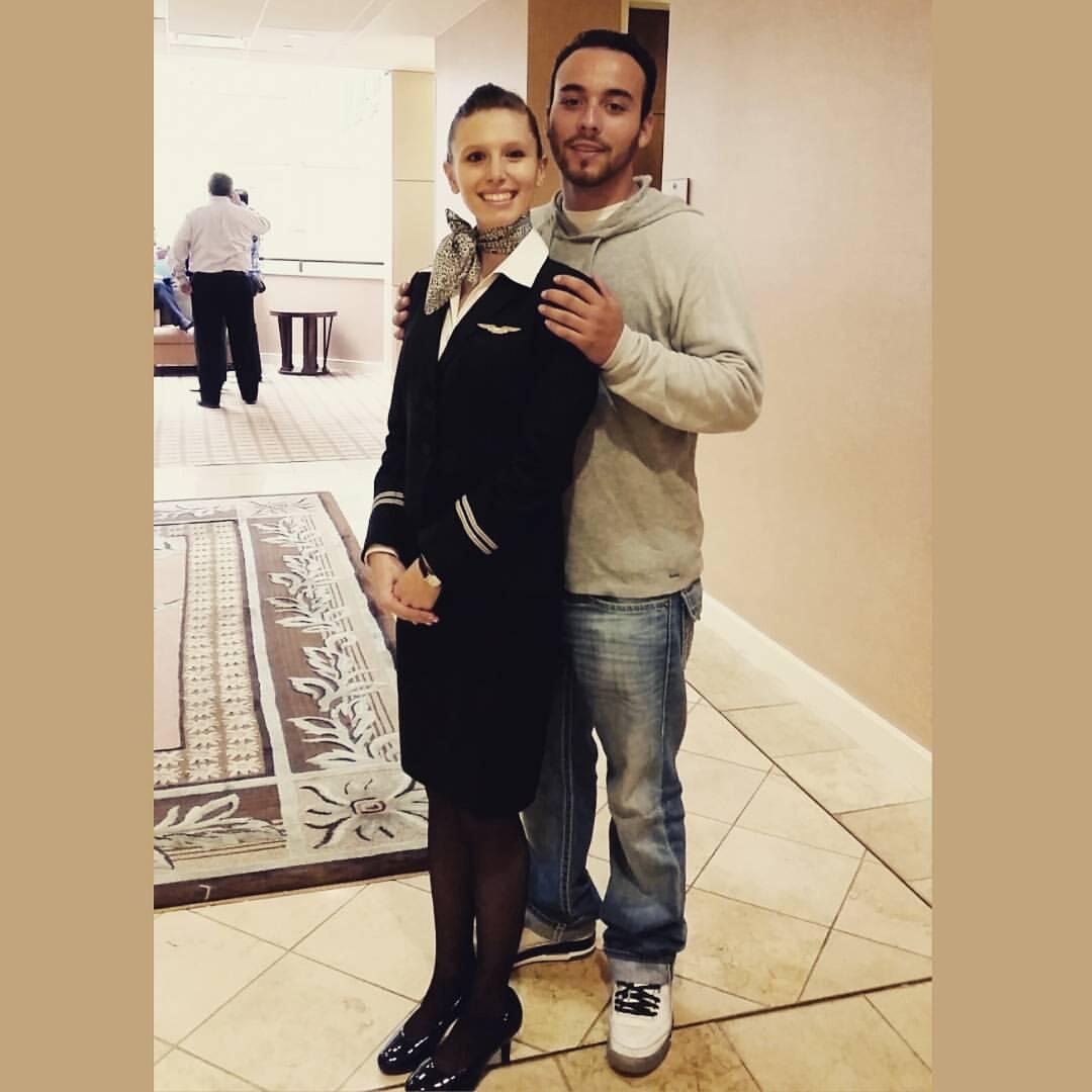 Lenay's Flight Attendant graduation.