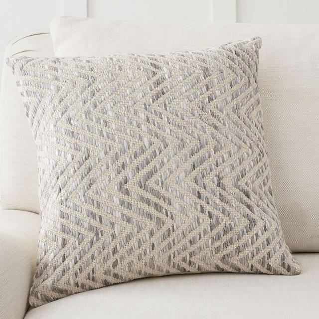 Ayden Textured Pillow Cover, 18 x 18", Gray