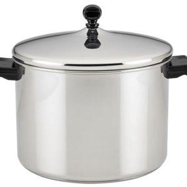 Farberware Classic Stainless Steel 8-Quart Stockpot with Lid, Stainless Steel Pot with Lid, Silver