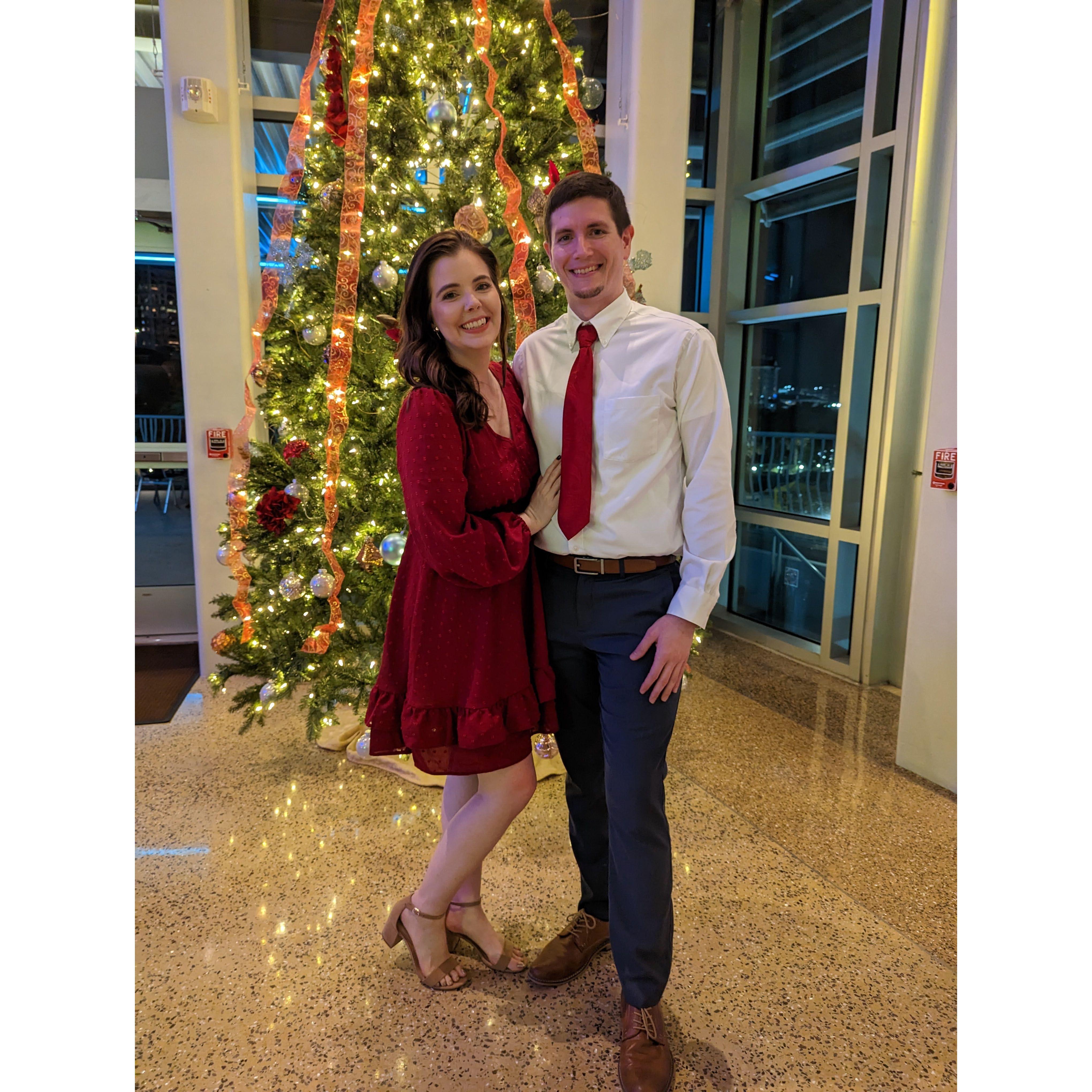 Heidt Design Holiday Party - Little did I know he had the ring in his pocket and was going to propose that same night.