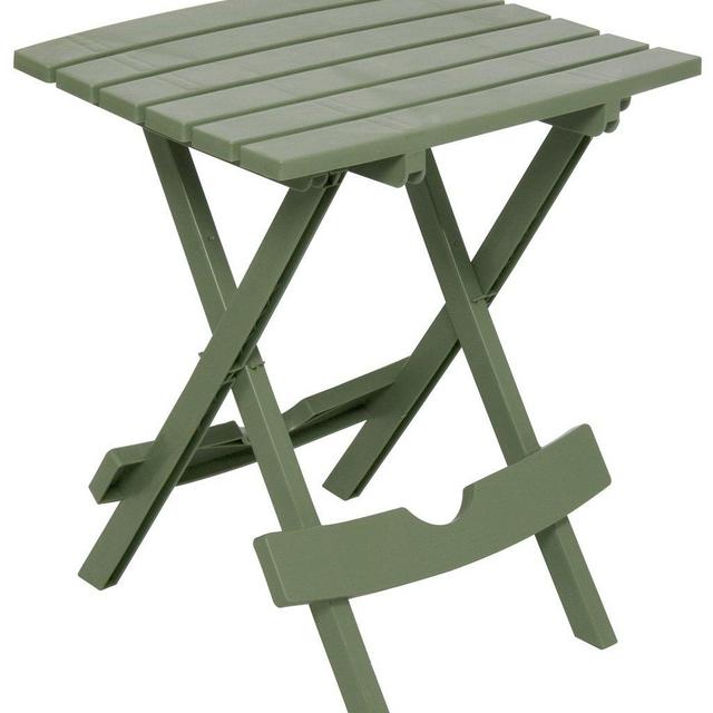 Adams Manufacturing 8500-01-3700 Plastic Quik-Fold Side Table, Sage