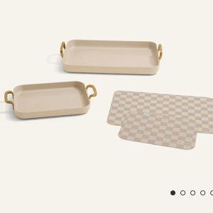 Essentials Griddle Pan Set- cream