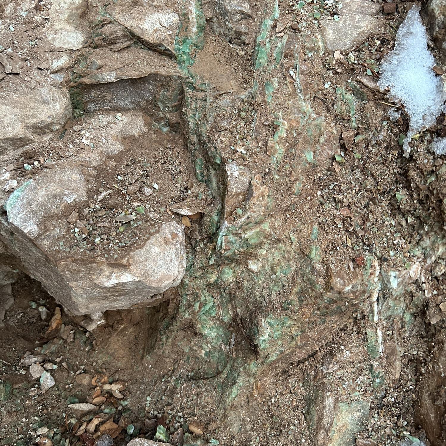 Then we found this larger vein, wider than a knee/thigh!