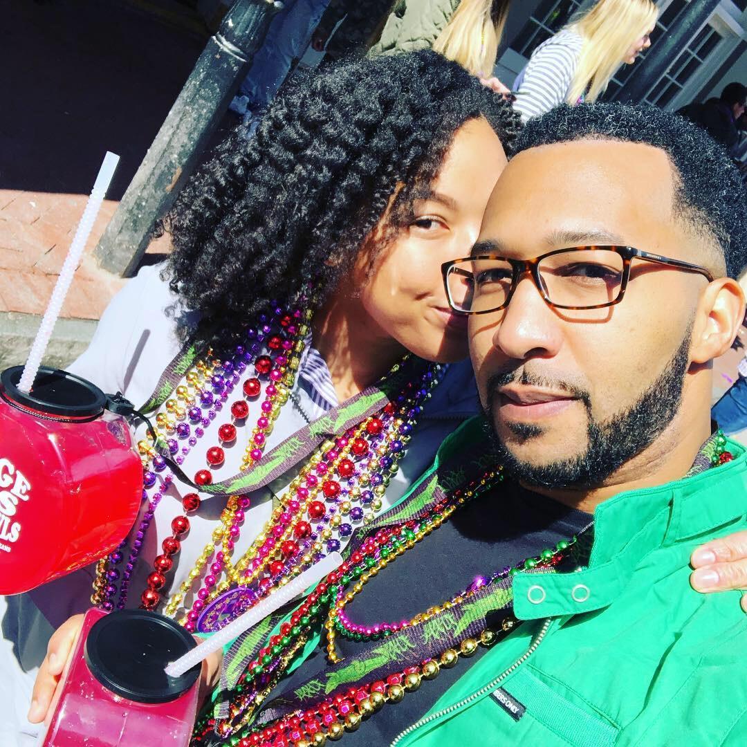 Bourbon Street, beads and a "Fish Bowl"