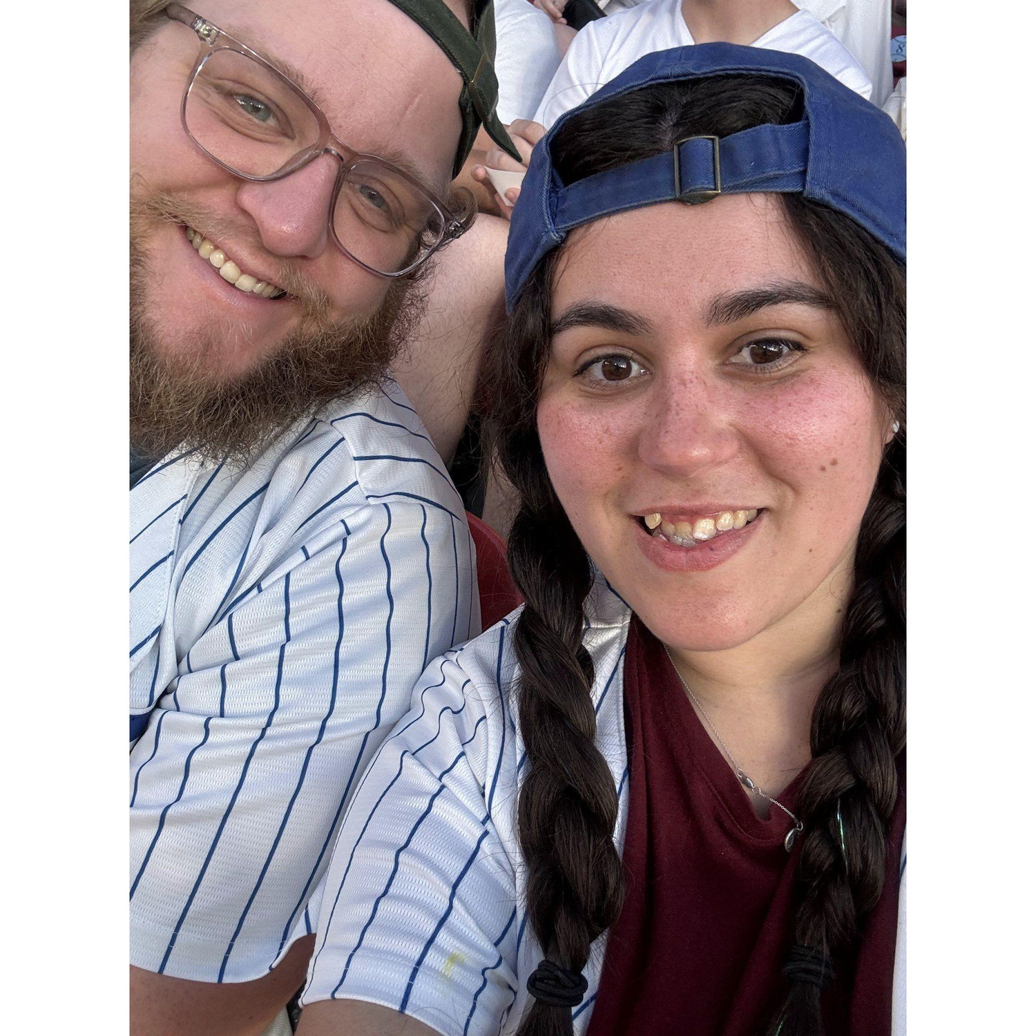 We took a trip to St. Louis for the Cubs vs. Cardinals game. Later that night, he proposed!!!